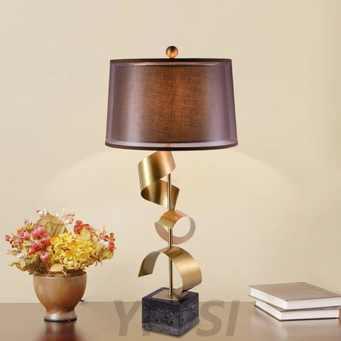 Vero Table Lamp ∅ 16.5″ - Fabric-1-Yiosilamp