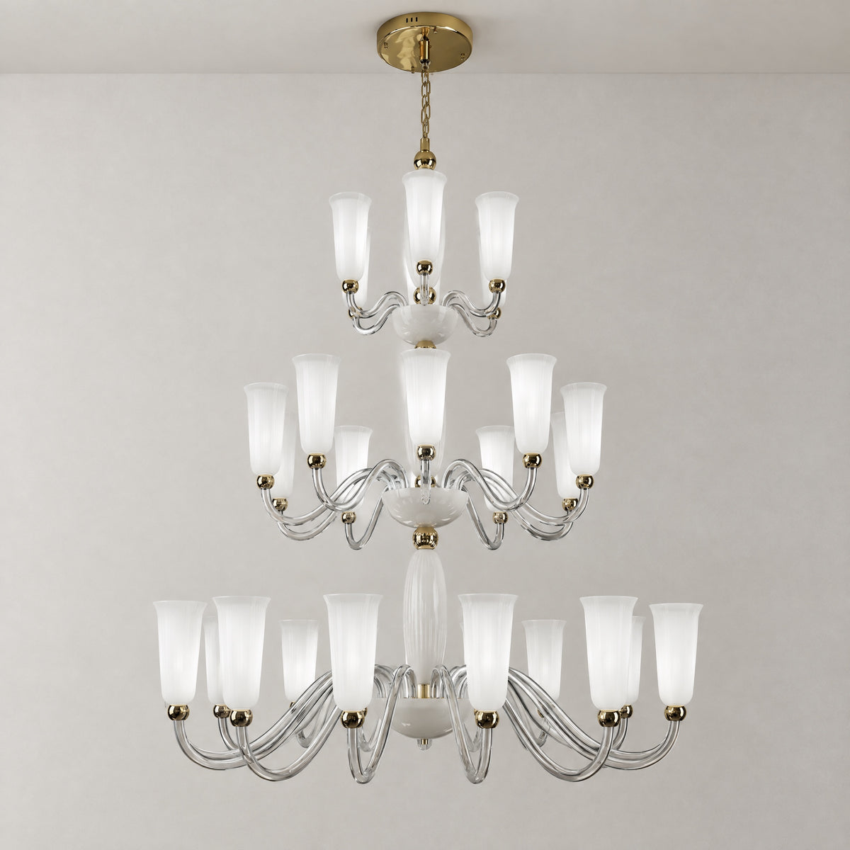 Versace Organic Modern Luxury Chandelier – lights off