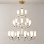 Versace Organic Modern Luxury Chandelier – lights on