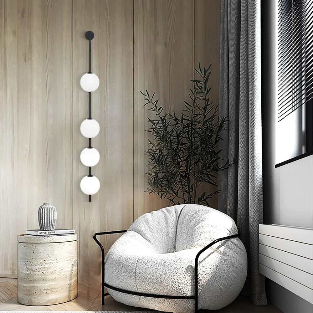 Vertical Balls Wall Sconce - Yiosilamp