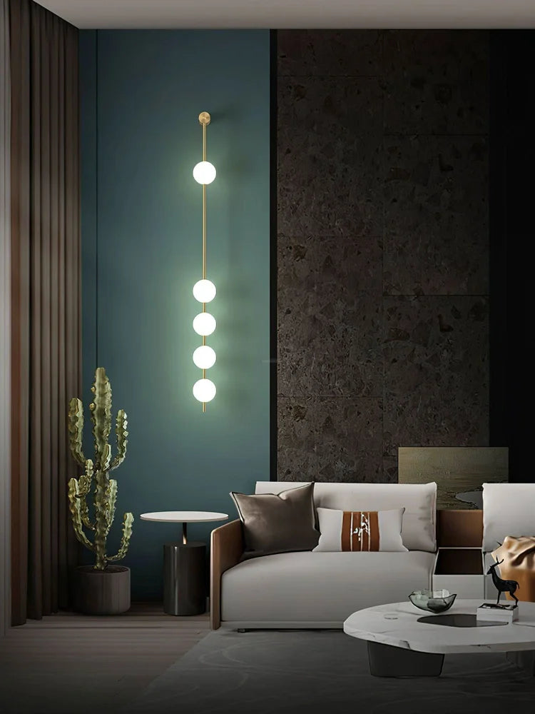 Vertical Balls Wall Sconce - Yiosilamp