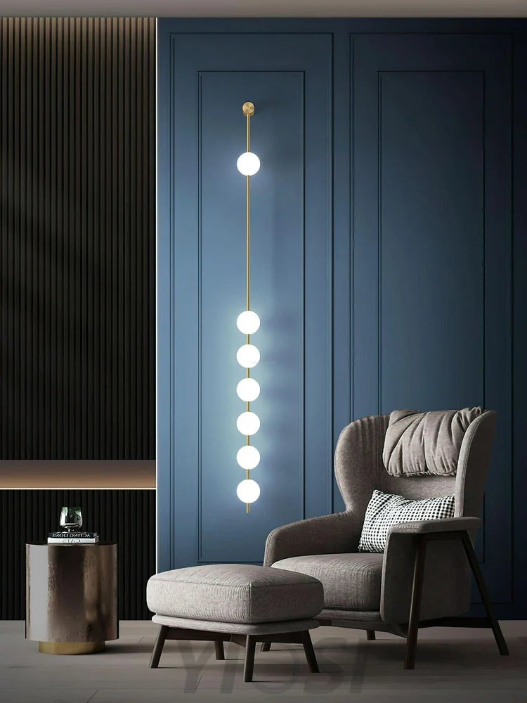 Vertical Balls Wall Sconce - Yiosilamp