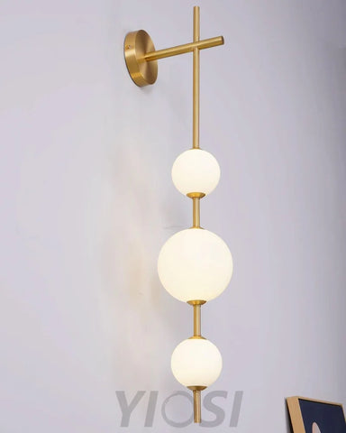 Vertical Globe Wall Sconce - Yiosilamp