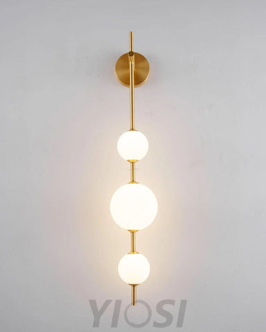 Vertical Globe Wall Sconce - Yiosilamp