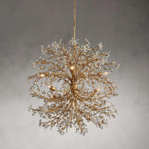 Fiore 8 Light Round Chandelier Gold Lighting