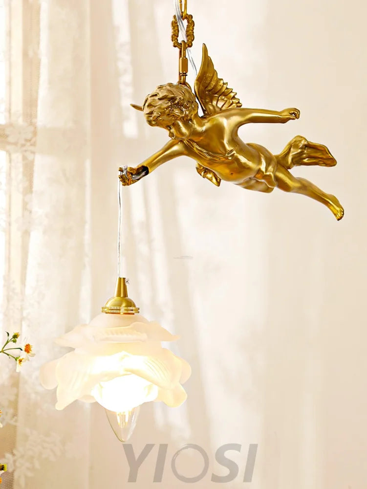 Vintage Angel Pendant - Modern pendant light, Wave-1-Yiosilamp