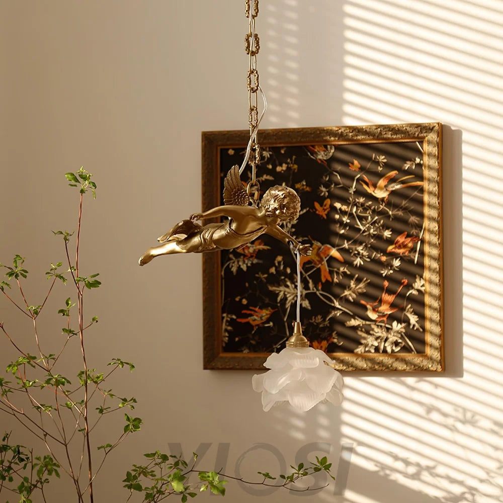 Vintage Angel Pendant - Modern pendant light, Wave-1-Yiosilamp