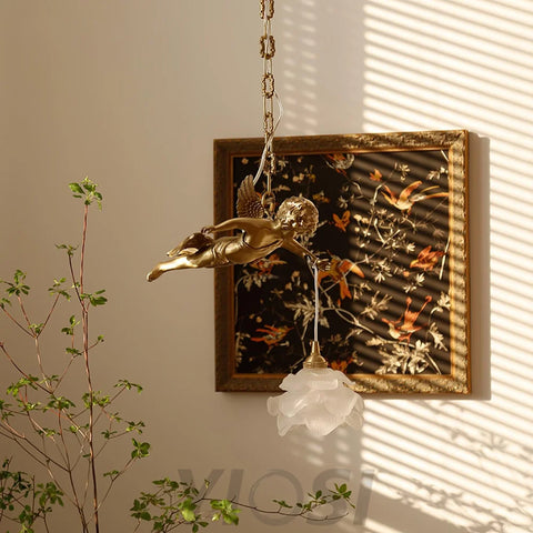 Vintage Angel Pendant - Modern pendant light, Wave-1-Yiosilamp