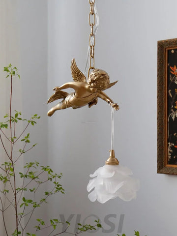 Vintage Angel Pendant - Modern pendant light, Wave-1-Yiosilamp