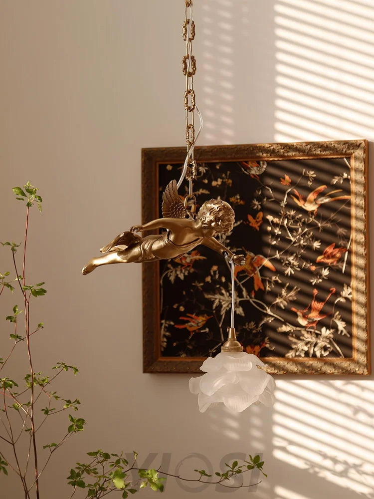 Vintage Angel Pendant - Modern pendant light, Wave-1-Yiosilamp