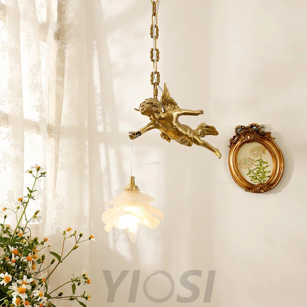 Vintage Angel Pendant - Modern pendant light, Wave-1-Yiosilamp