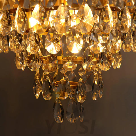 Vintage Crystal Chandelier - Crystals-1-Yiosilamp