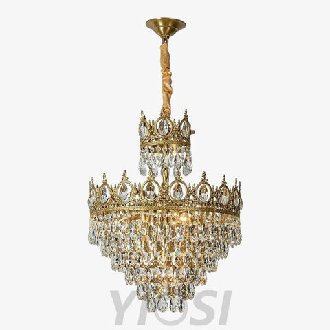 Vintage Crystal Chandelier - Crystals-1-Yiosilamp