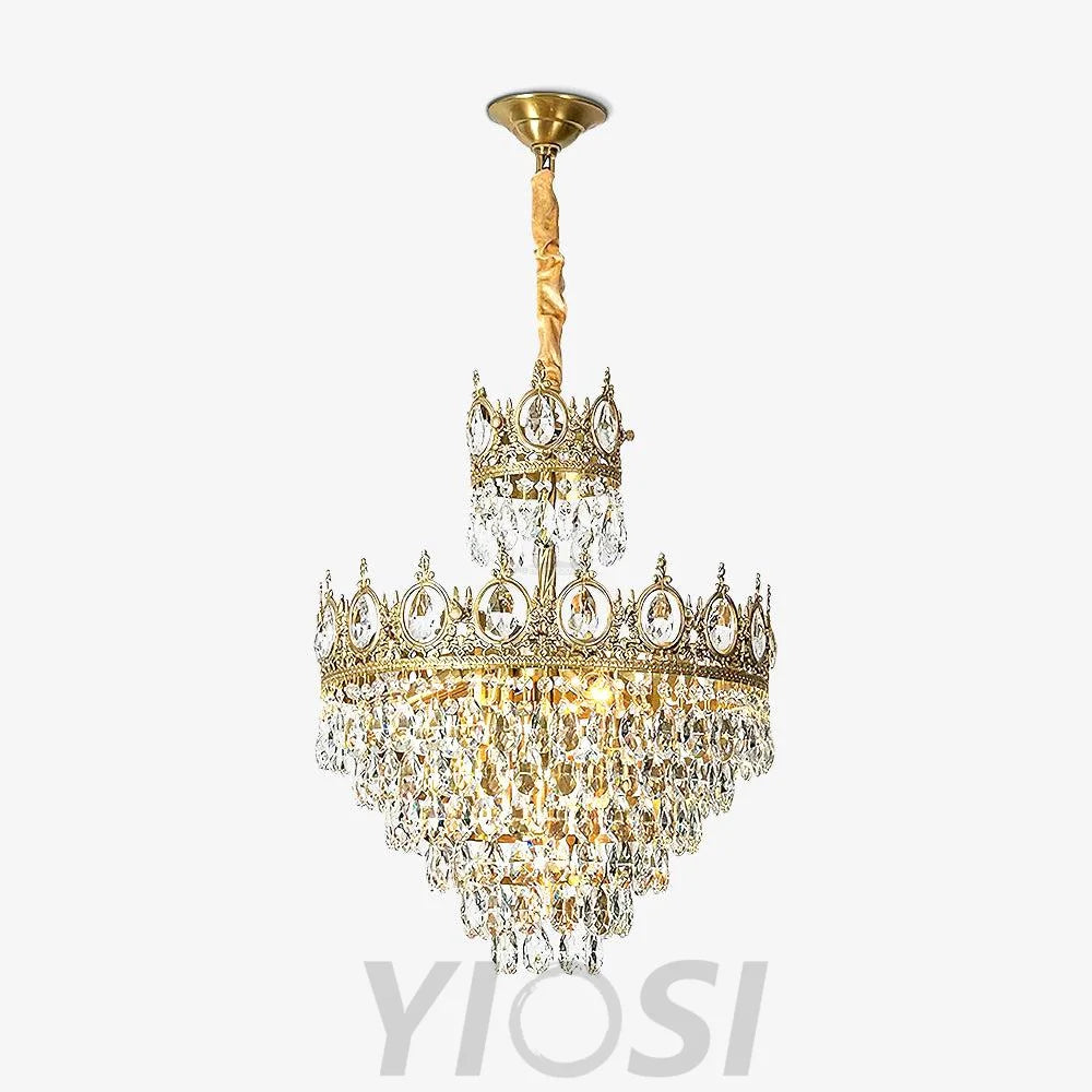 Vintage Crystal Chandelier - Crystals-1-Yiosilamp