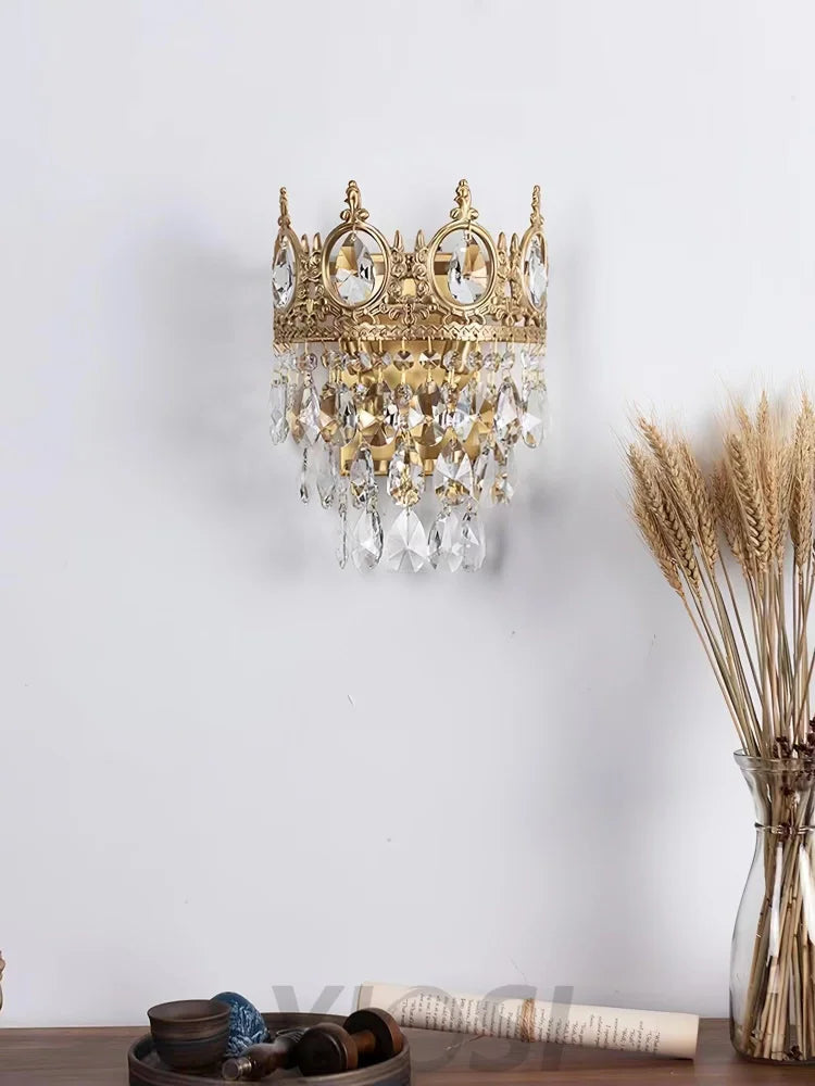 Vintage Crystal  Wall Sconce - Yiosilamp