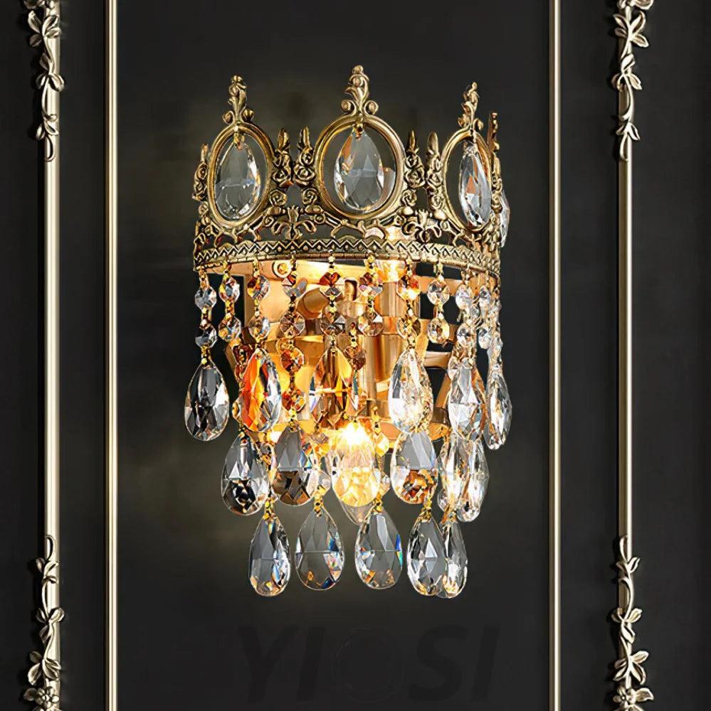 Vintage Crystal  Wall Sconce - Yiosilamp