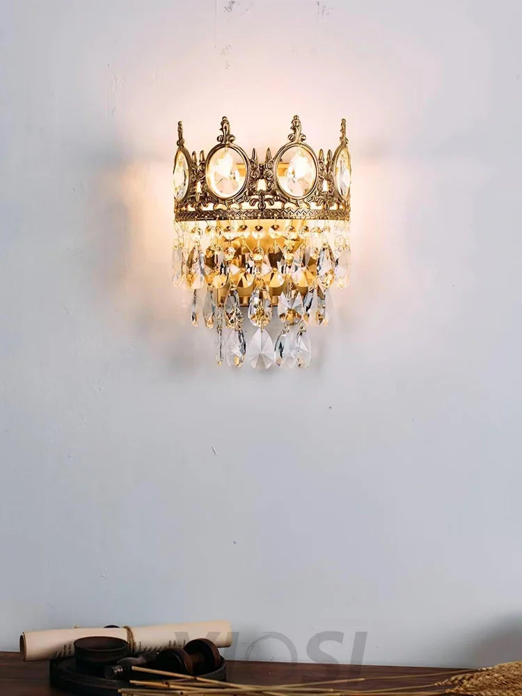 Vintage Crystal  Wall Sconce - Yiosilamp