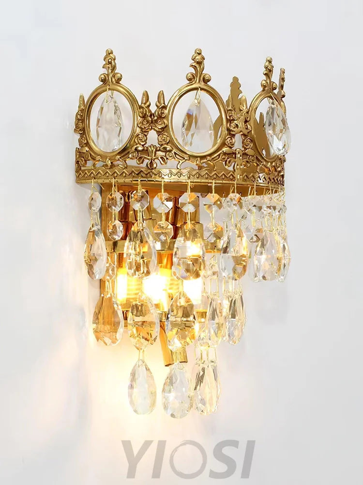 Vintage Crystal  Wall Sconce - Yiosilamp