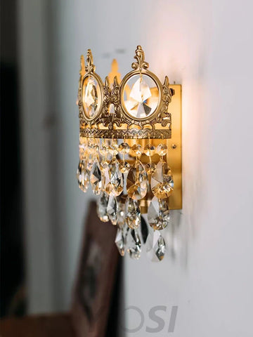 Vintage Crystal  Wall Sconce - Yiosilamp