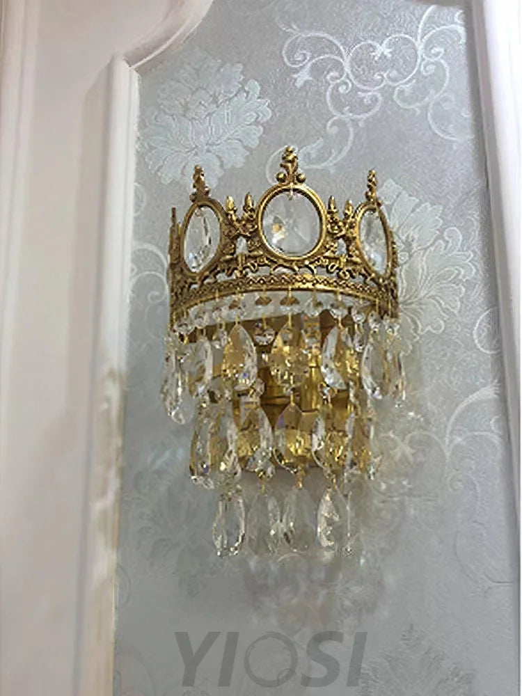 Vintage Crystal  Wall Sconce - Yiosilamp