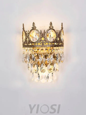 Vintage Crystal  Wall Sconce - Yiosilamp