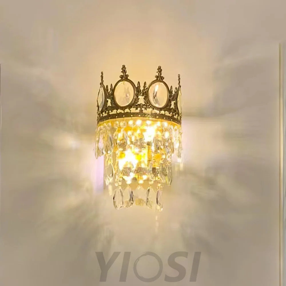 Vintage Crystal  Wall Sconce - Yiosilamp