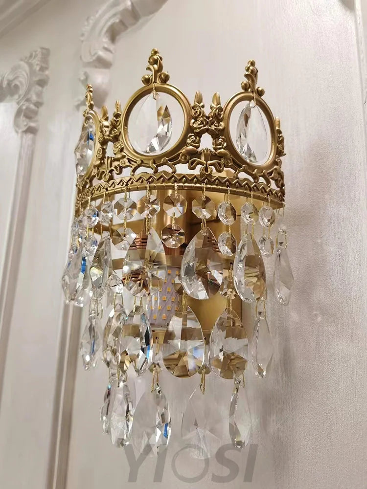 Vintage Crystal  Wall Sconce - Yiosilamp