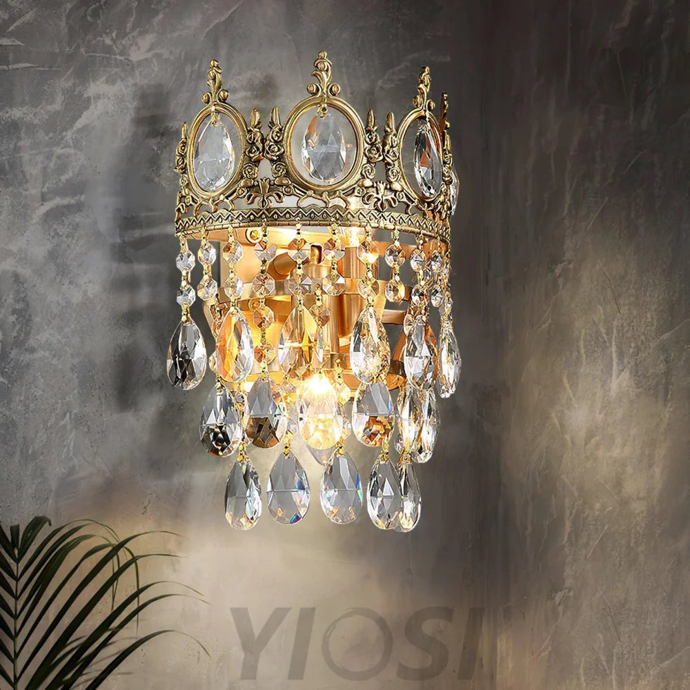 Vintage Crystal  Wall Sconce - Yiosilamp