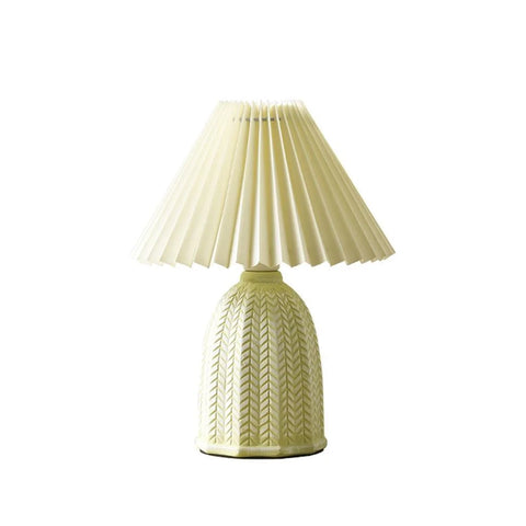 Vintage Pleated Table Light - Fabric-1-Yiosilamp