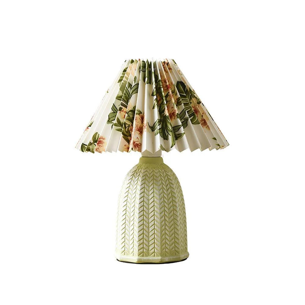 Vintage Pleated Table Light - Fabric-1-Yiosilamp