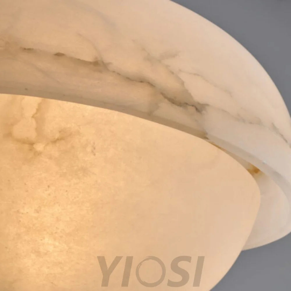 Volterra Alabaster Led Pendant Light 17” For Living Room Kitchen Bathrooms Bedrooms Foyer