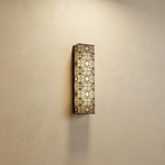 Yiosi Lantern Box Chinoiserie Lattice Alabaster Wall Sconce - Image 1