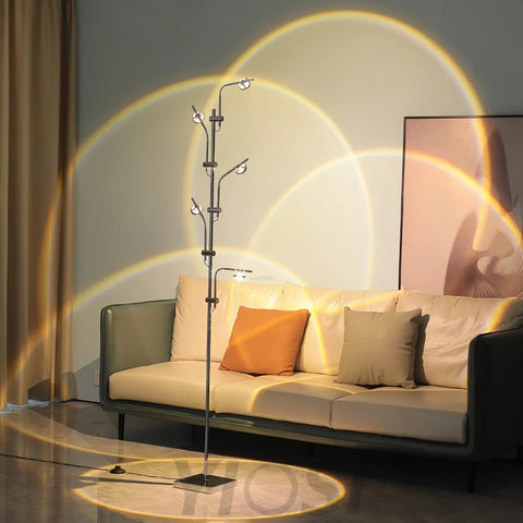 Wa Wa Floor Lamp ∅ 15.8″ - Geometry-1-Yiosilamp