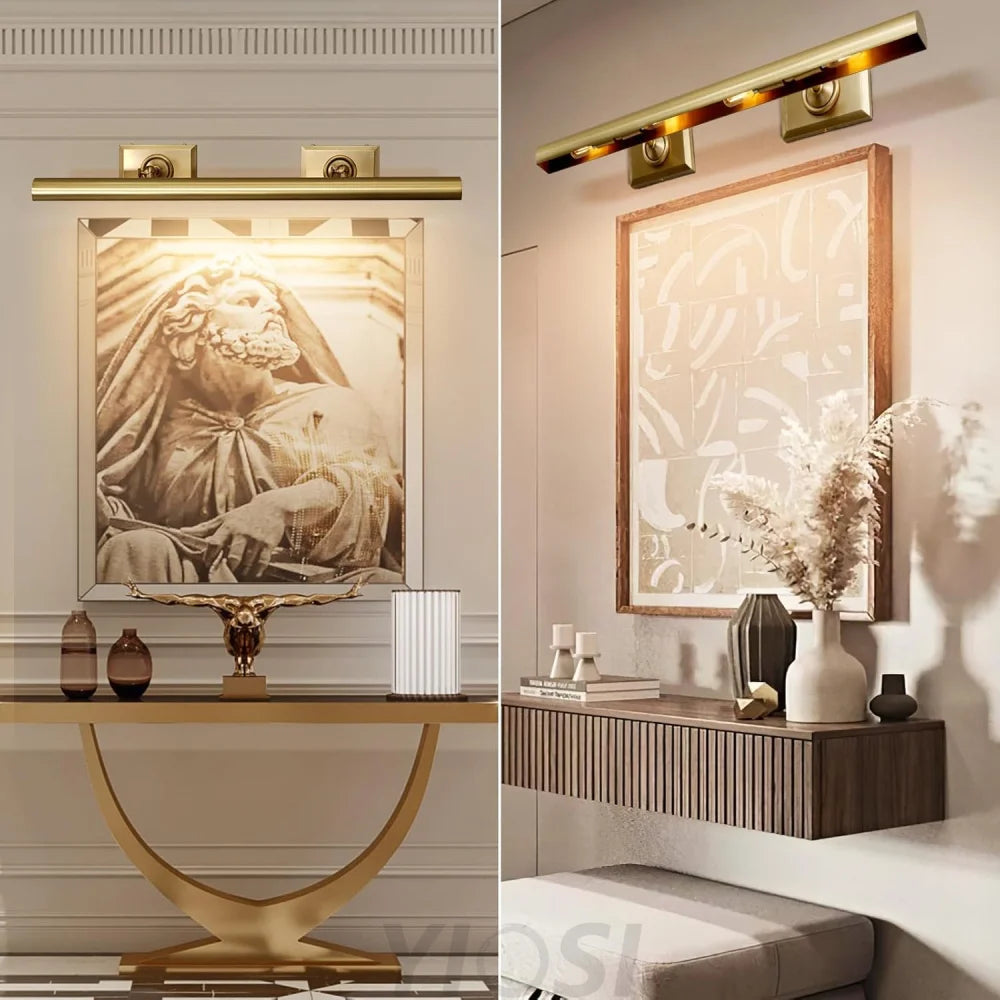 Wall-mounted mirror front wall lamp