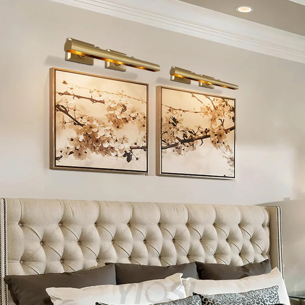 Wall-mounted mirror front wall lamp