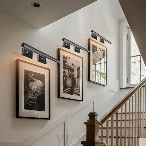 Wall-mounted mirror front wall lamp