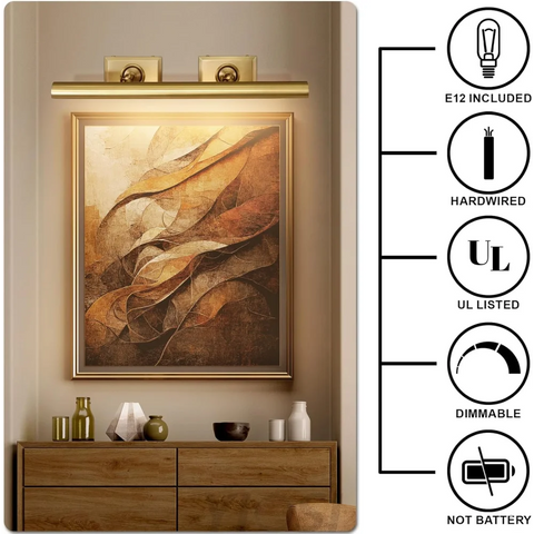 Wall-mounted mirror front wall lamp