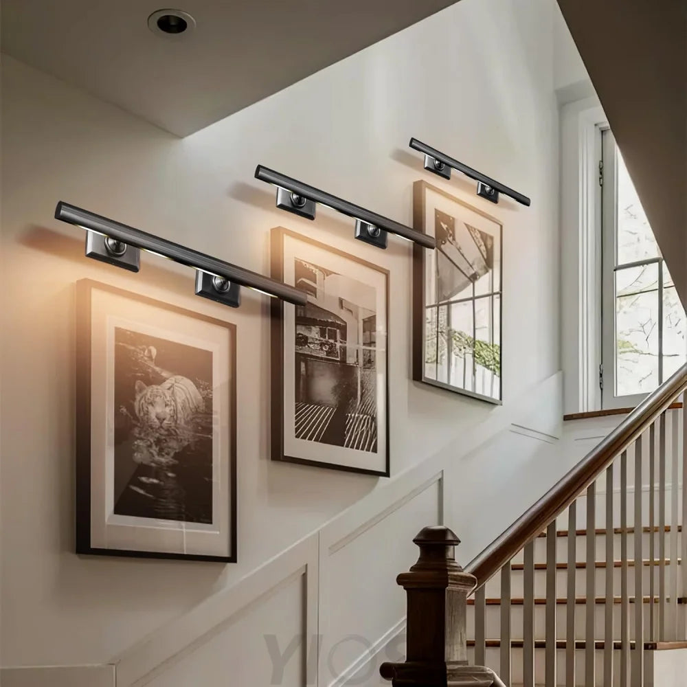 Wall-mounted mirror front wall lamp