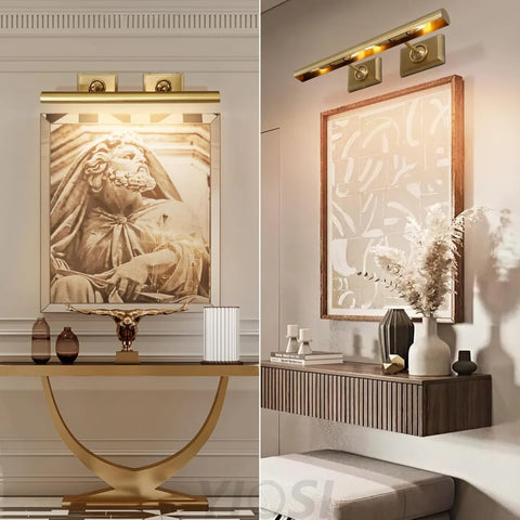 Wall-mounted mirror front wall lamp
