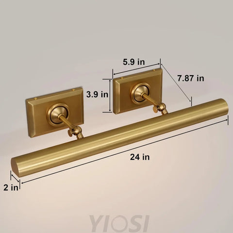 Wall-mounted mirror front wall lamp