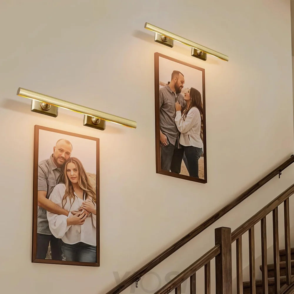 Wall-mounted mirror front wall lamp