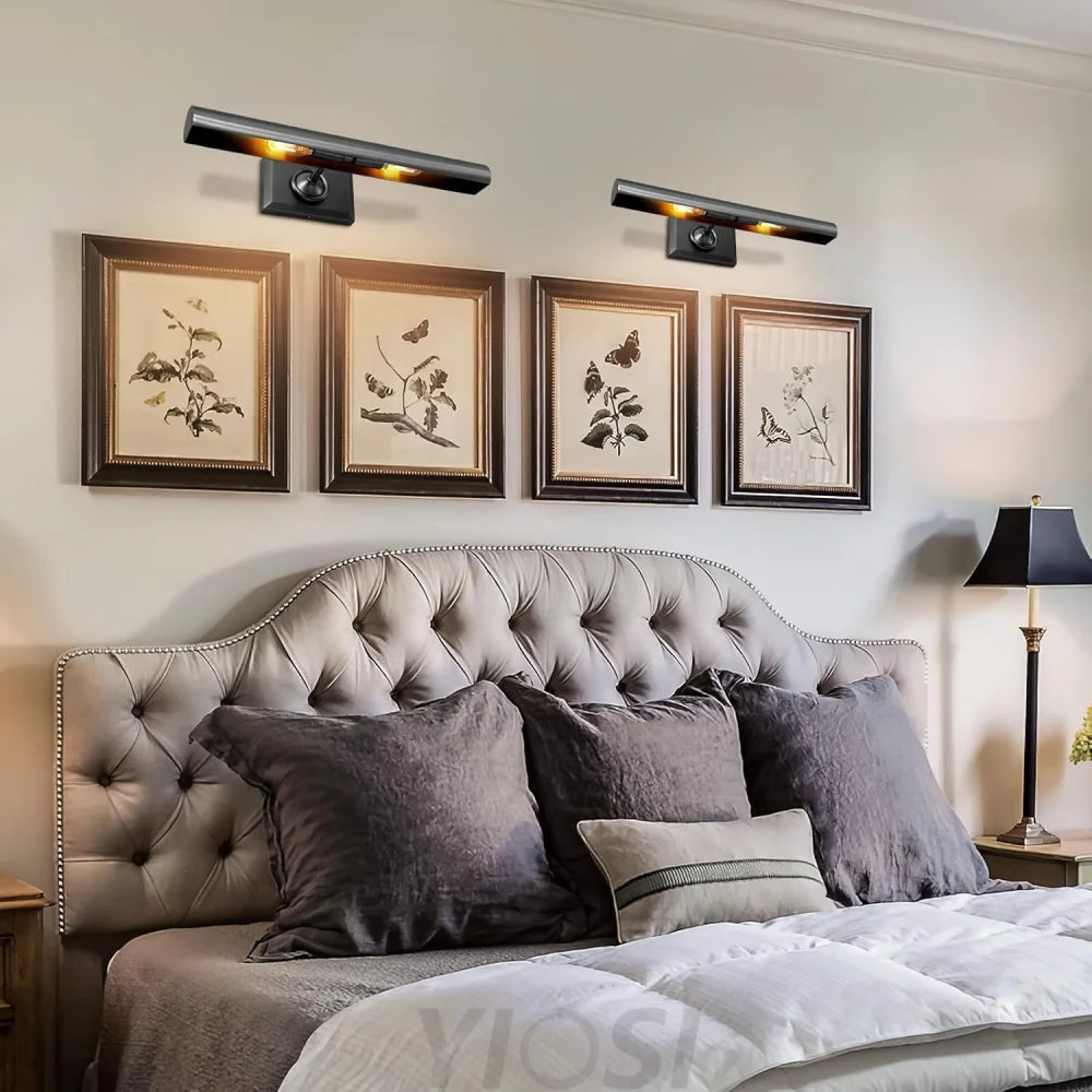 Wall-mounted mirror front wall lamp