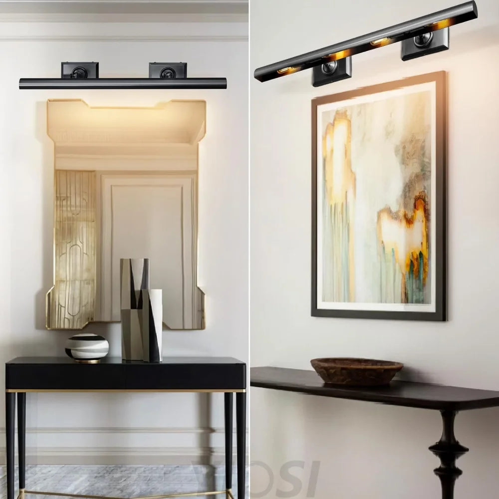 Wall-mounted mirror front wall lamp