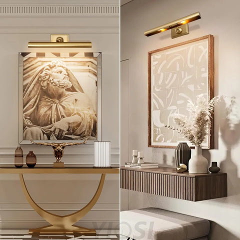 Wall-mounted mirror front wall lamp