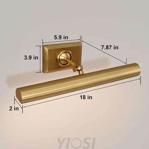 Wall-mounted mirror front wall lamp