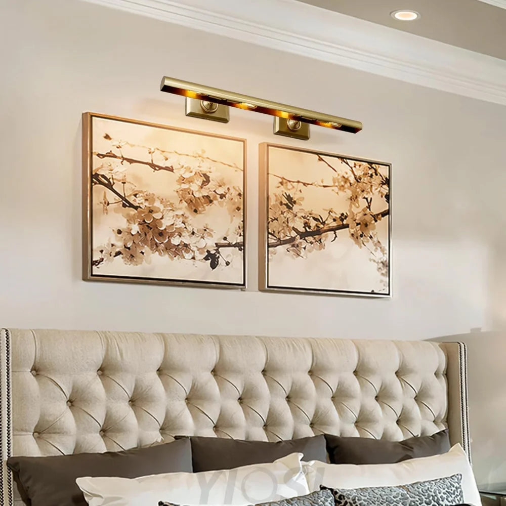 Wall-mounted mirror front wall lamp