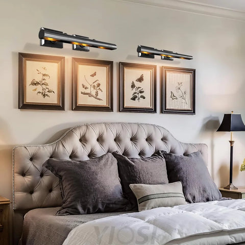 Wall-mounted mirror front wall lamp