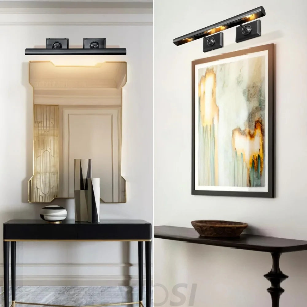 Wall-mounted mirror front wall lamp