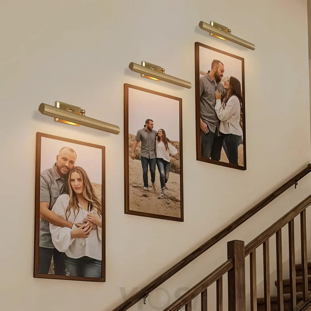 Wall-mounted mirror front wall lamp