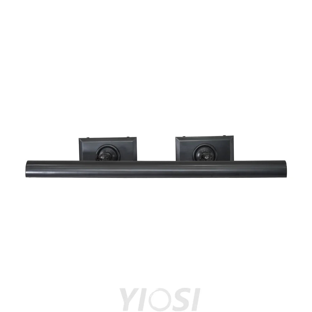 Wall mounted mirror front wall lamp Black / 24’’